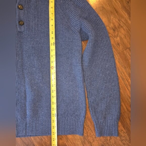 Banana Republic NWT Men's Blue Knit Wool Blend Sweater - Picture 5 of 9